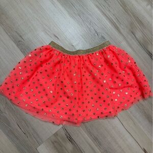 Epic Threads Coral Fabric with Gold Dots